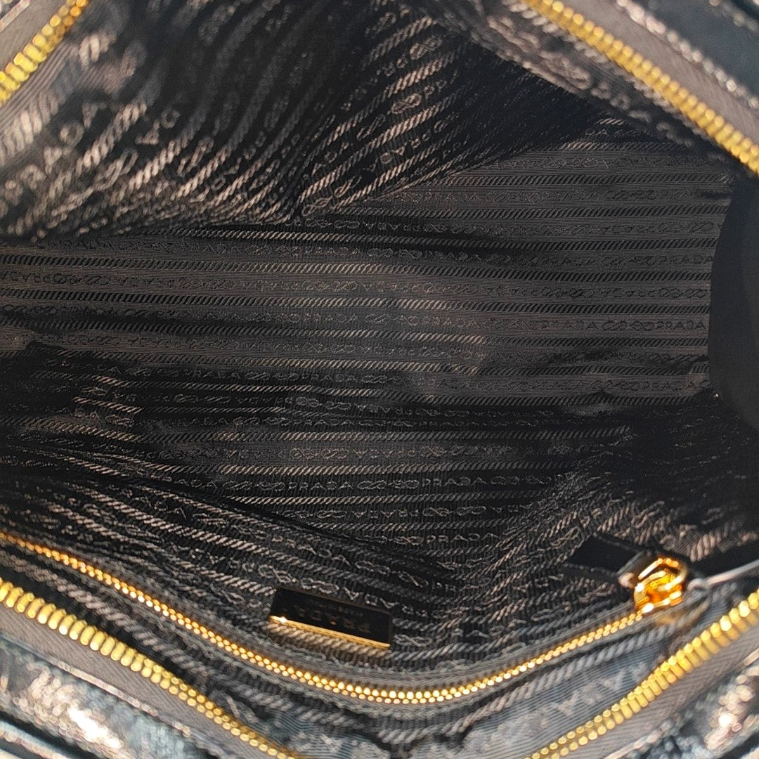 Large Quilted Calfskin Black