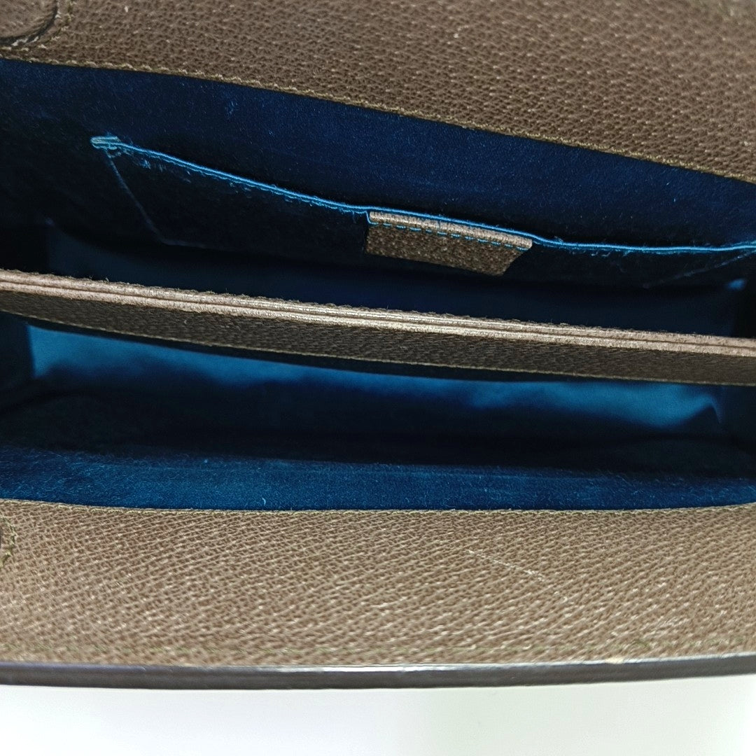 Authenticated pre-owned  Ophidia Medium Monogram Coated Canvas Beige - Shoulder Bag at Looply