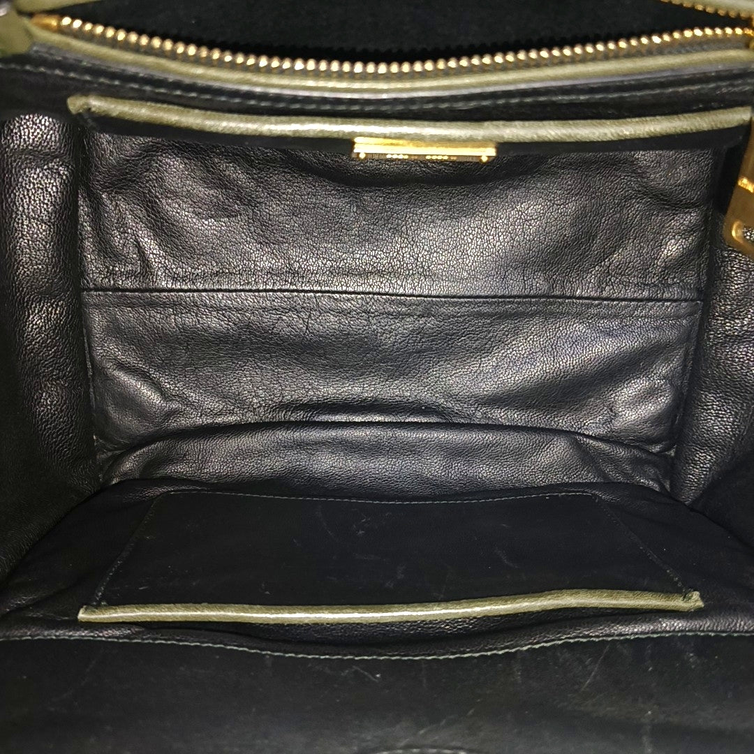 Quilted Lambskin Shoulder Bag Green