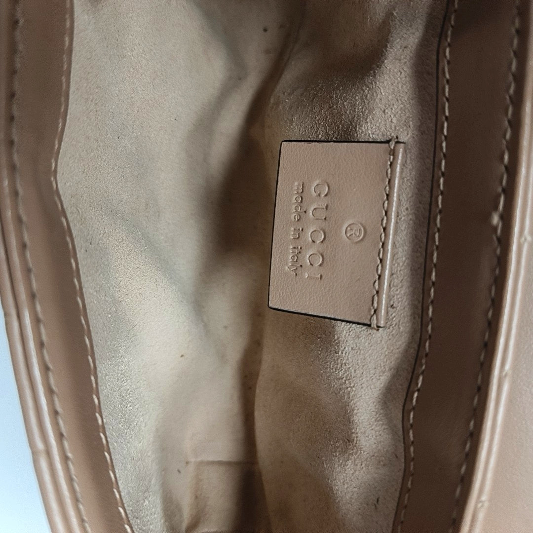 GG Marmont Mini Quilted Calfskin Pink