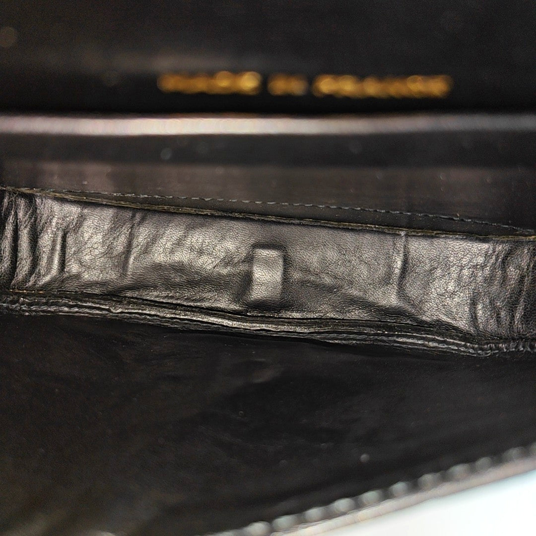 Calfskin Shoulder Bag Black