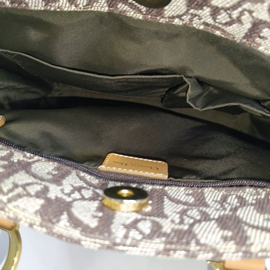 Vintage Tote Oblique Canvas Brown