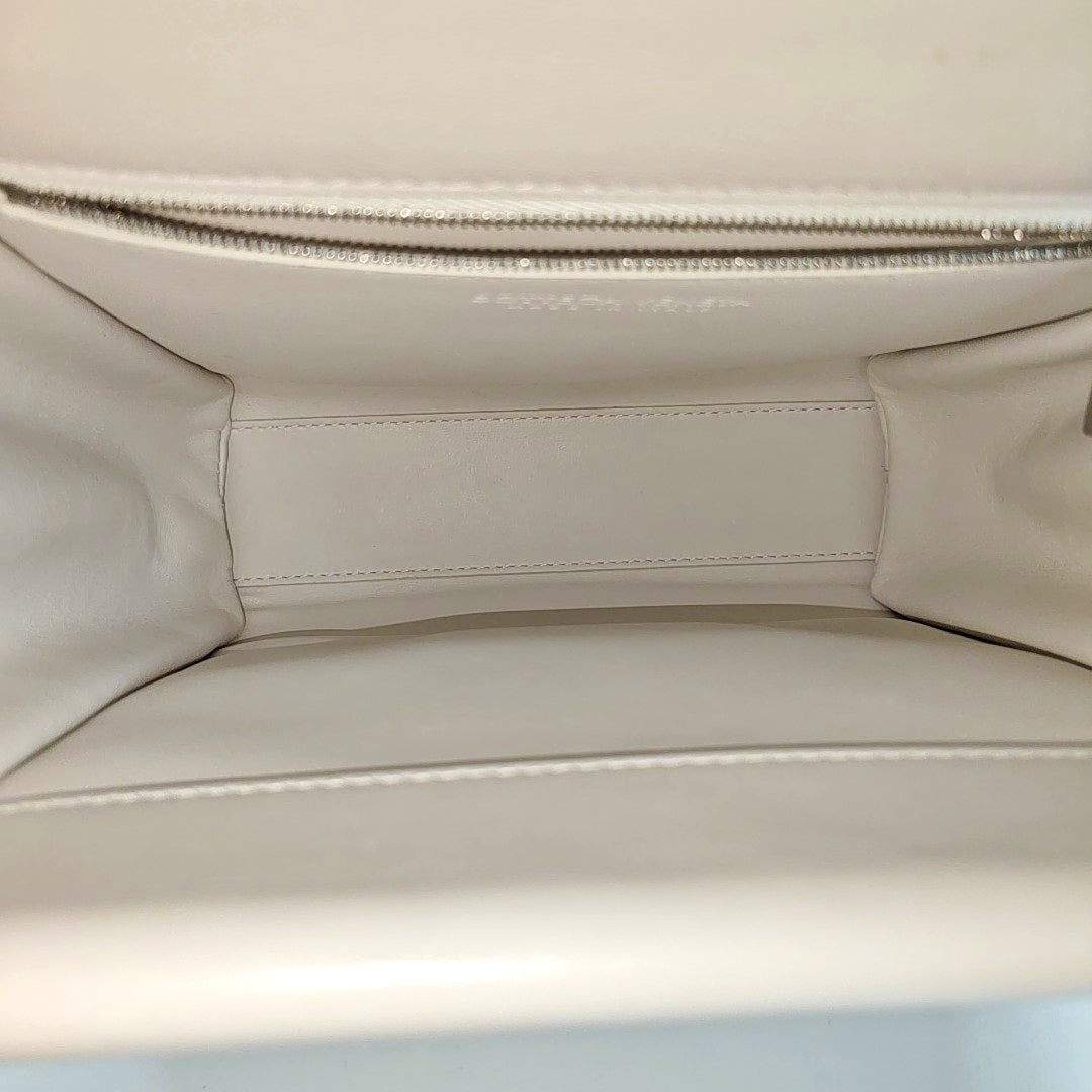 The Clip Calfskin White