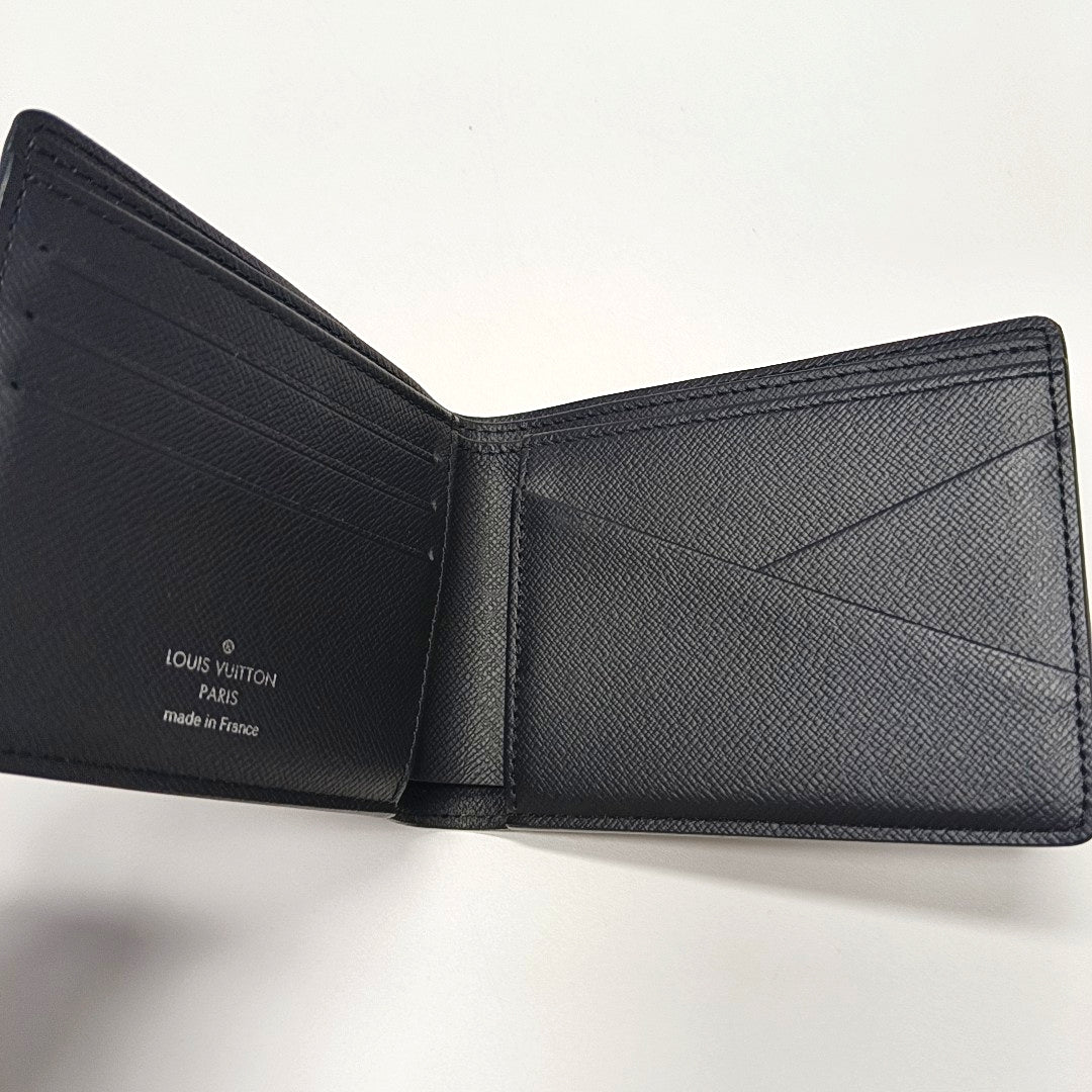 SLENDER Monogram Coated Canvas Black Wallet
