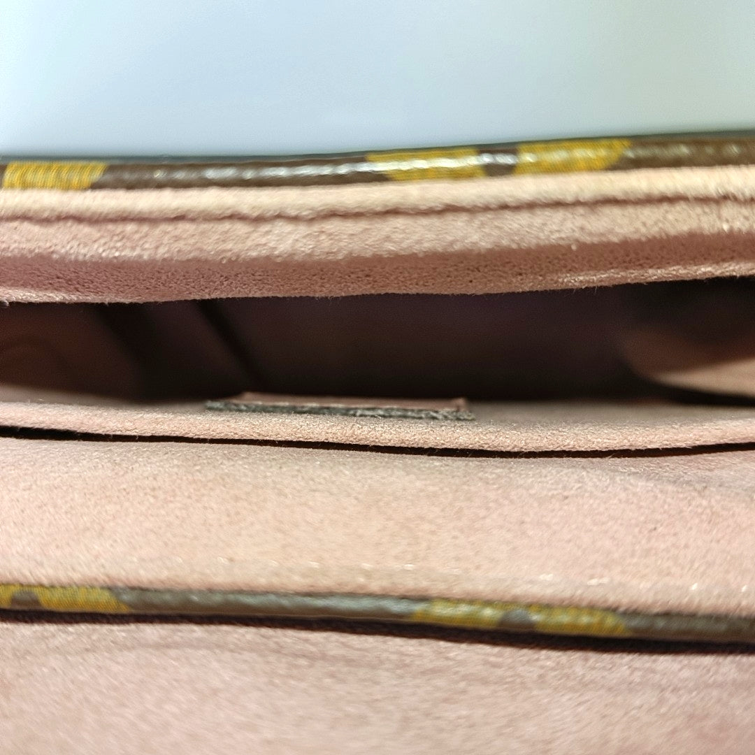 LOCKY BB Monogram Coated Canvas Pink