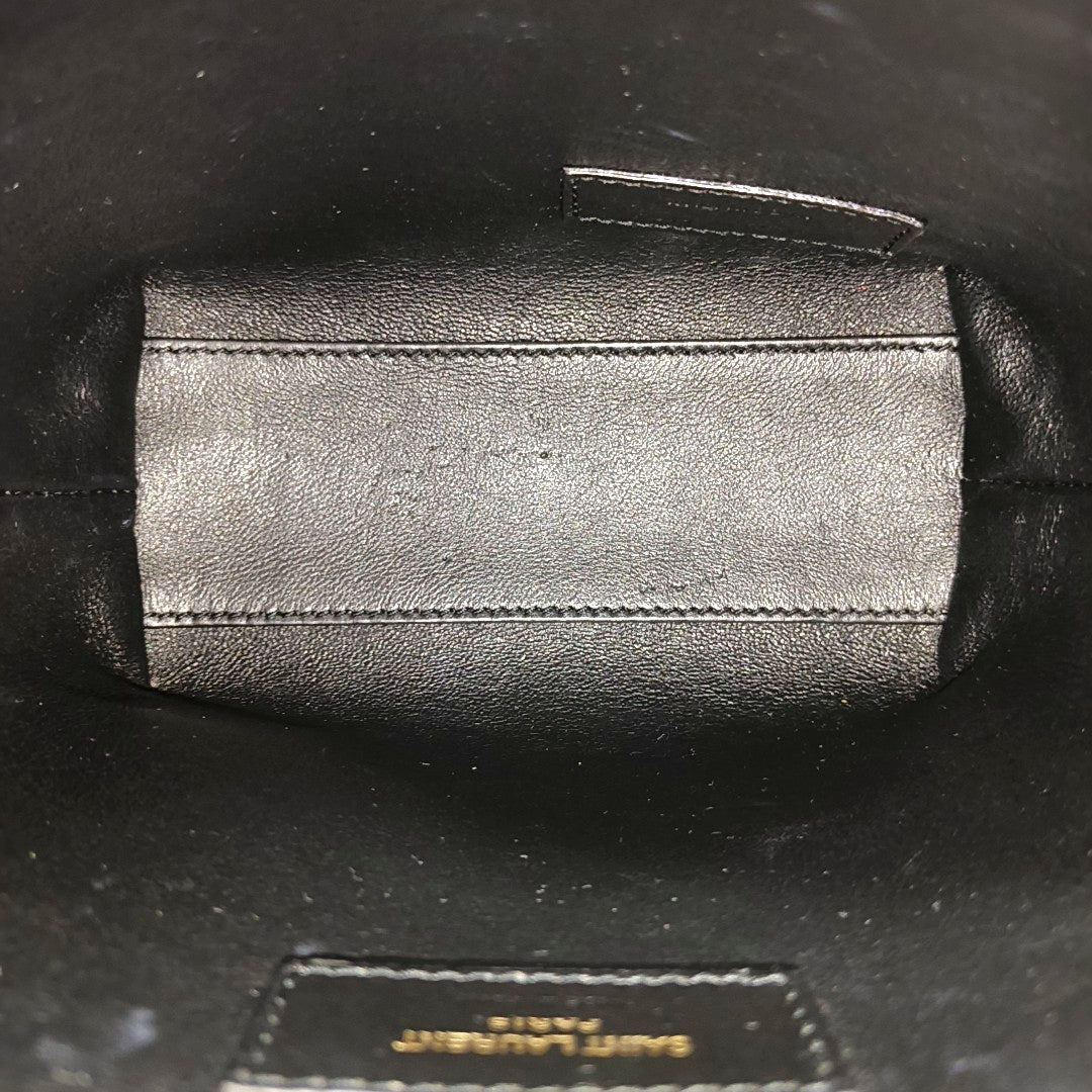Calfskin Shoulder Bag Black