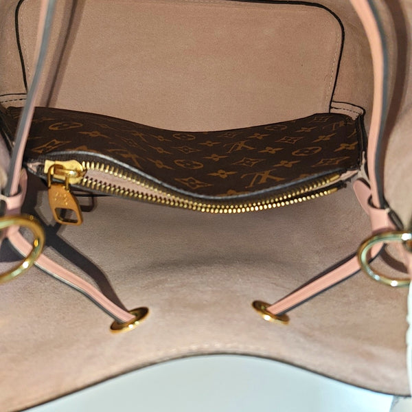NÉONOÉ MM Monogram Coated Canvas Brown