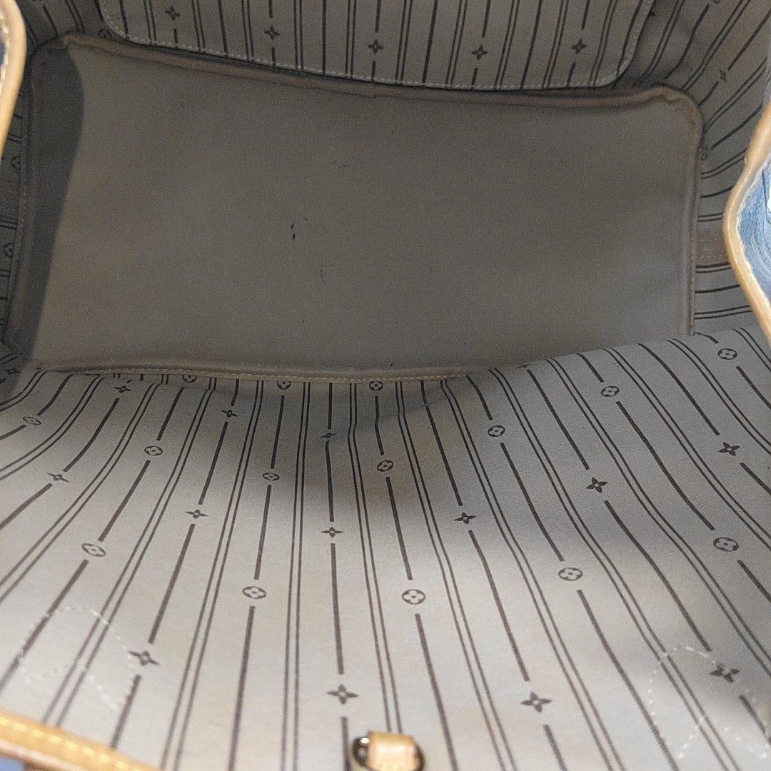 NEVERFULL GM Monogram Coated Canvas Brown
