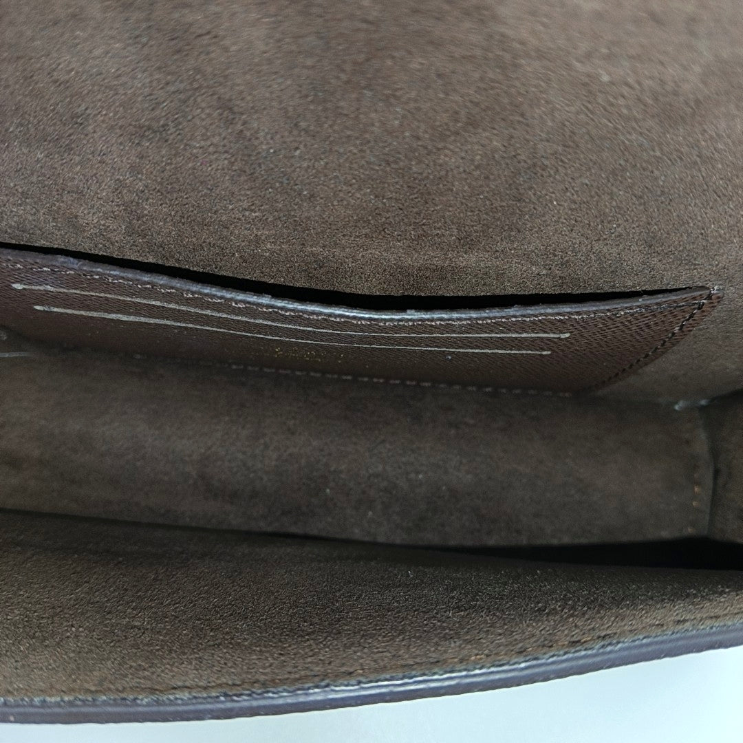 Lily Monogram Coated Canvas Brown