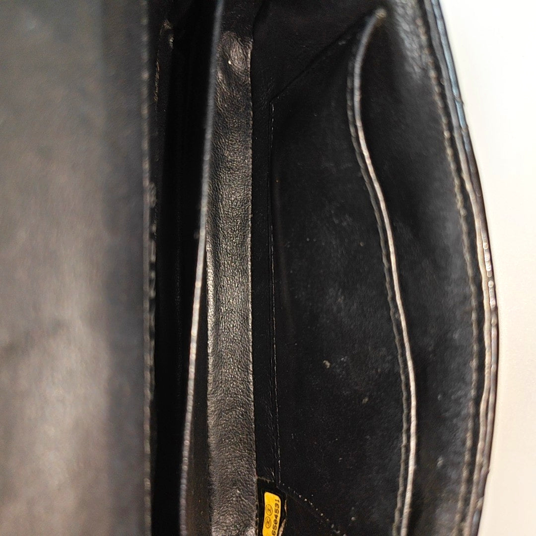CLASSIC FLAP Super Mini Quilted Patent Leather Black