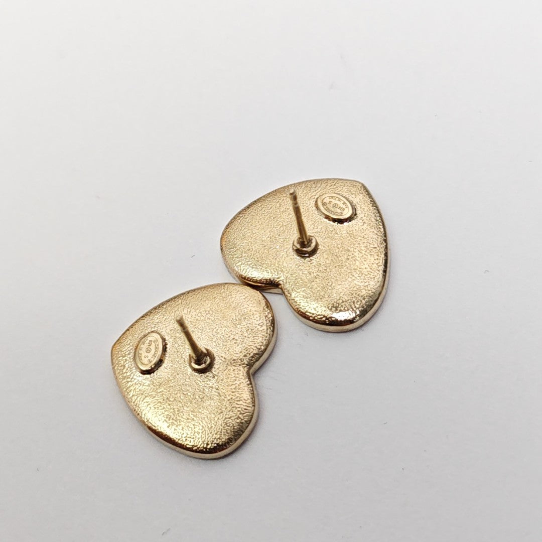 Metal White Stud Earrings