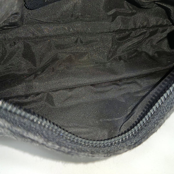 Fabric Top Handle Bag Black