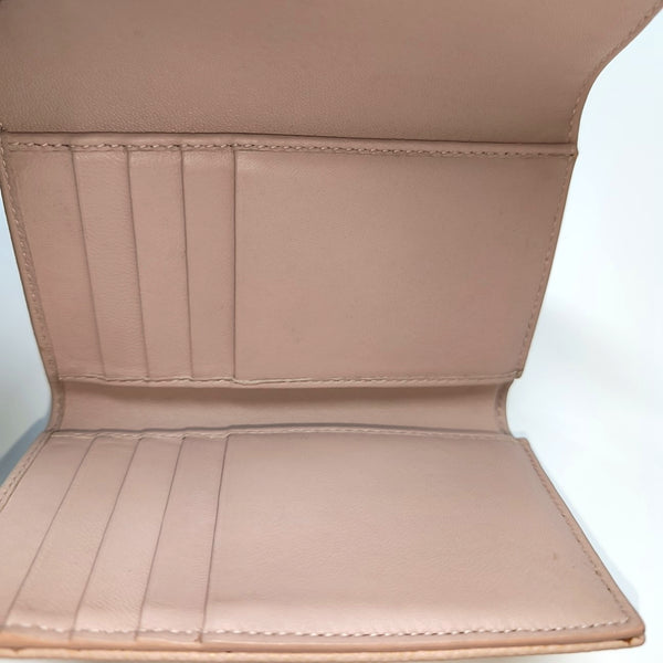 Diorama Cannage Calfskin Pink Wallet