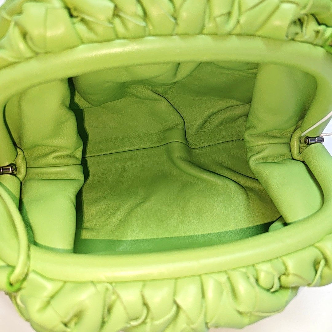 The Pouch Mini Lambskin Green