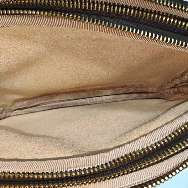 Ophidia Mini Monogram Coated Canvas Beige