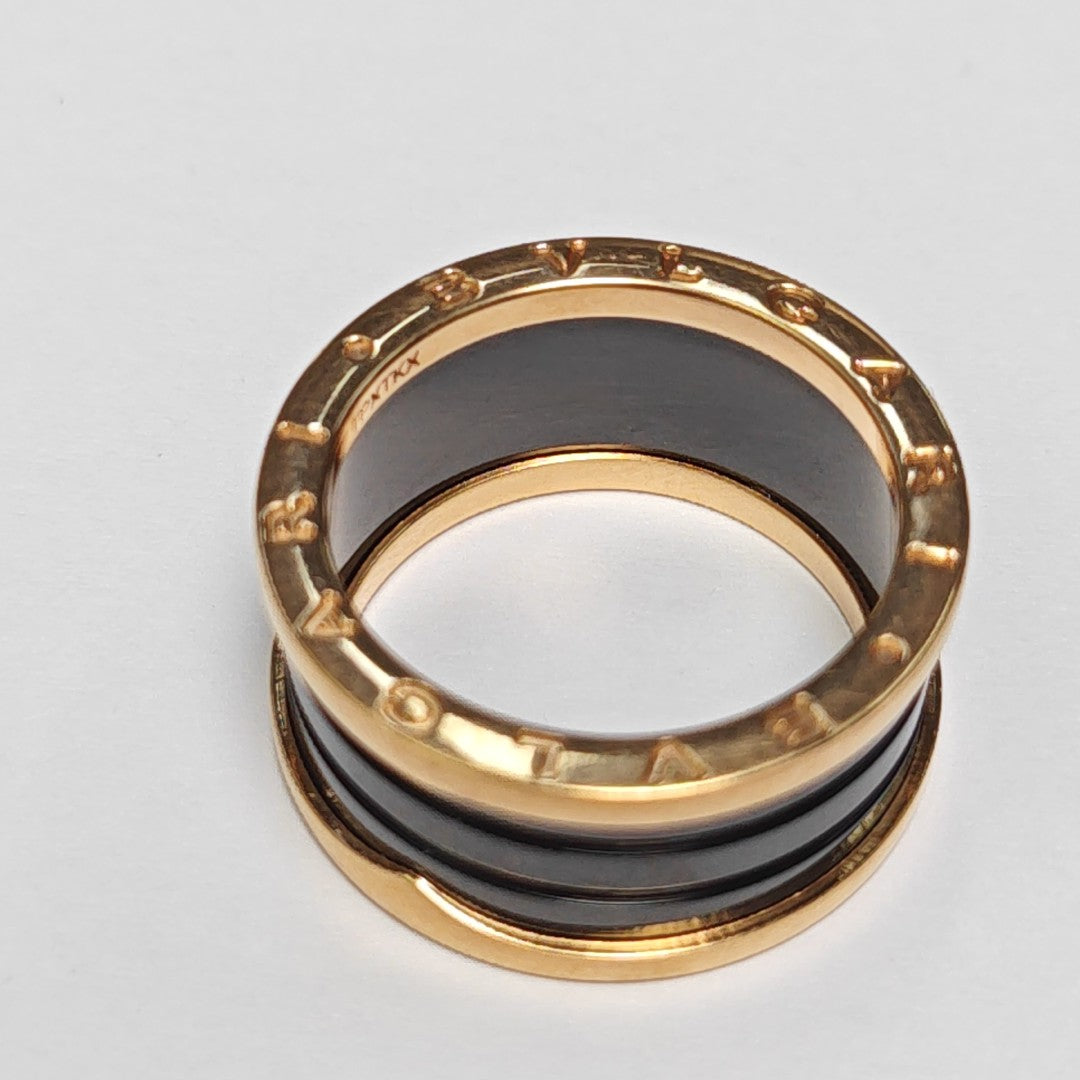 B.ZERO1 18k Rose Gold Ring EU 62