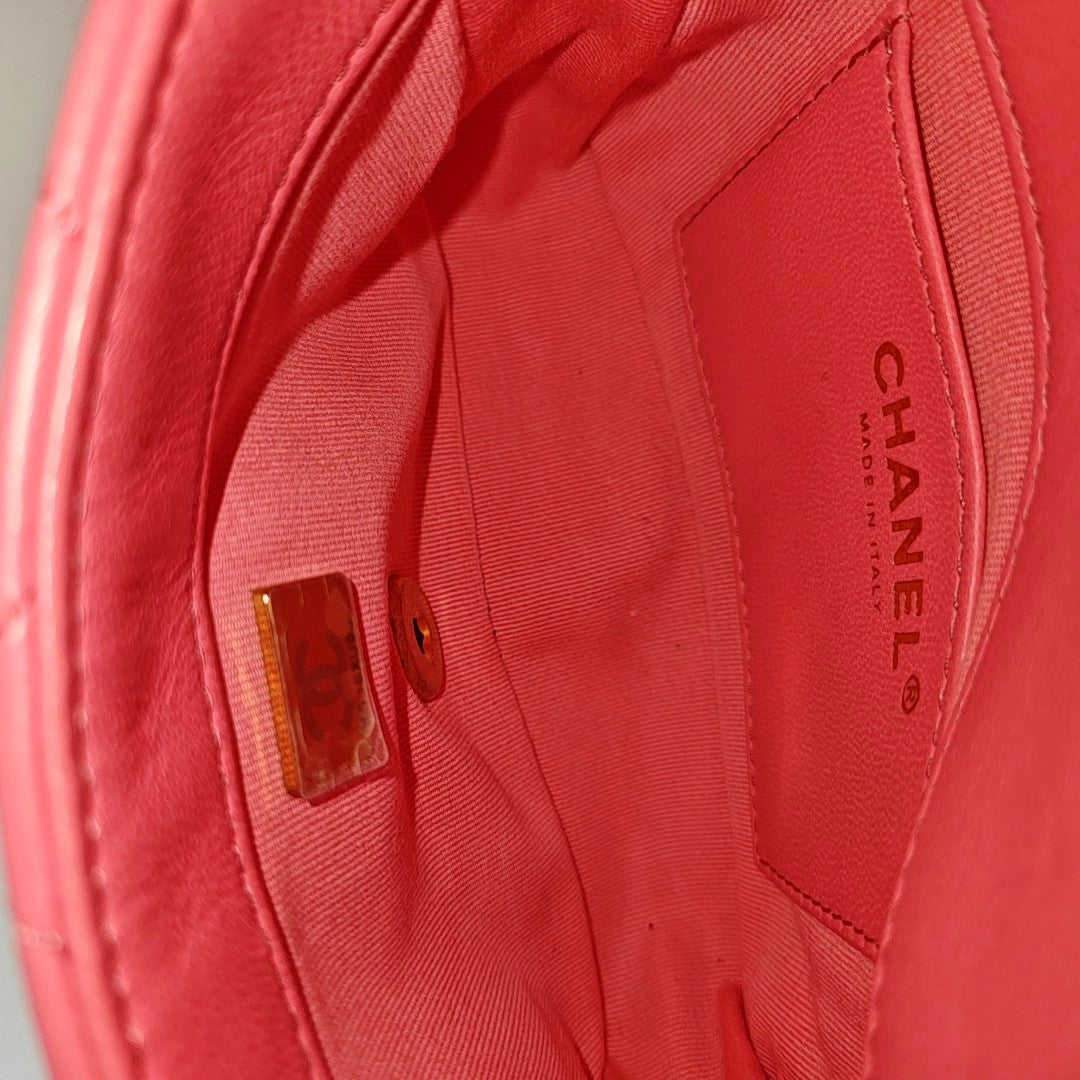 CLASSIC FLAP Mini Quilted Lambskin Pink