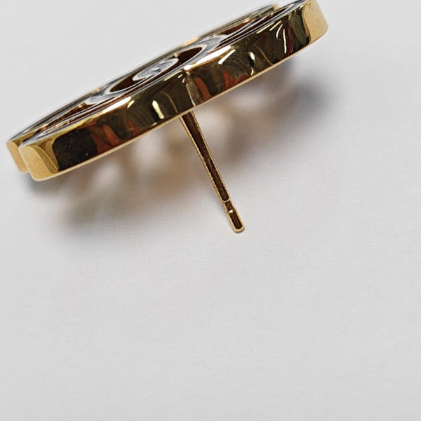 Metal Gold Stud Earrings