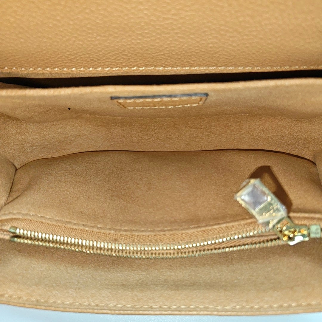 MÉTIS EAST WEST Monogram Calfskin Brown