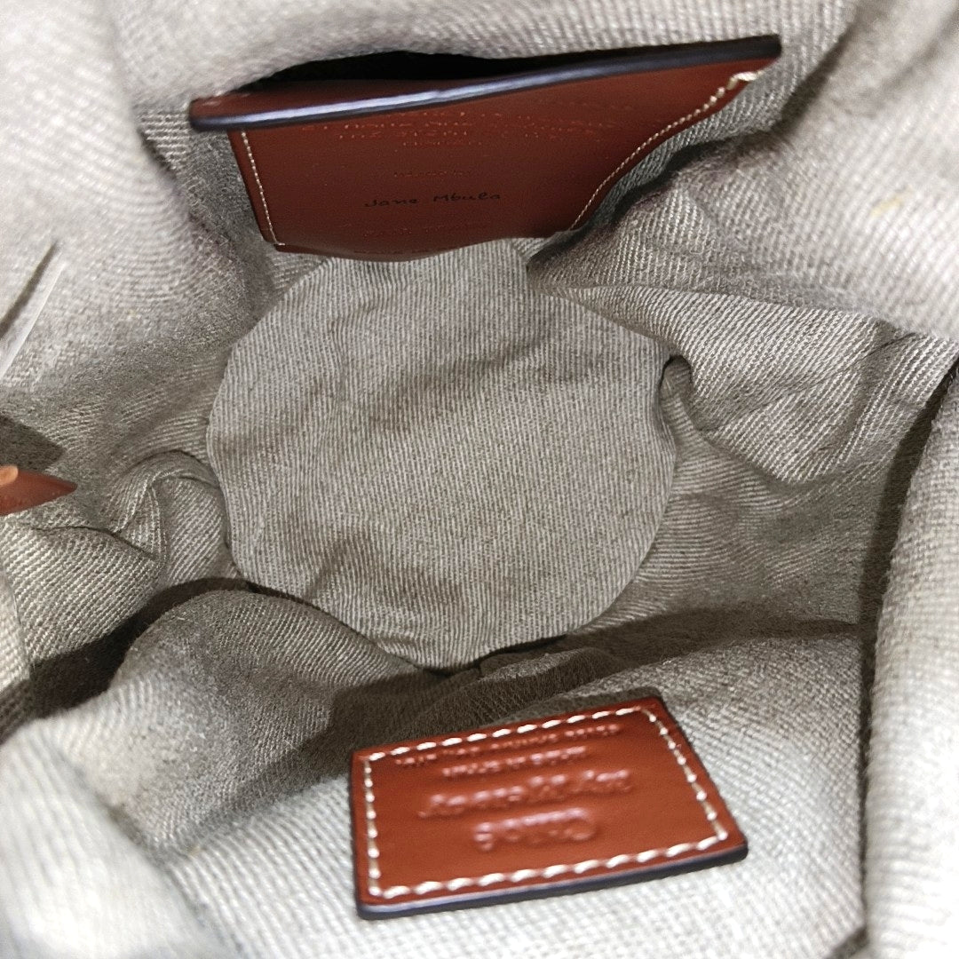Woody Small Straw Beige