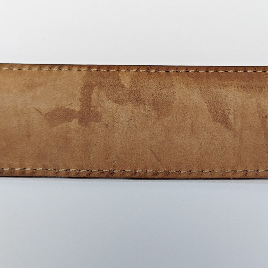 Leather Belt White