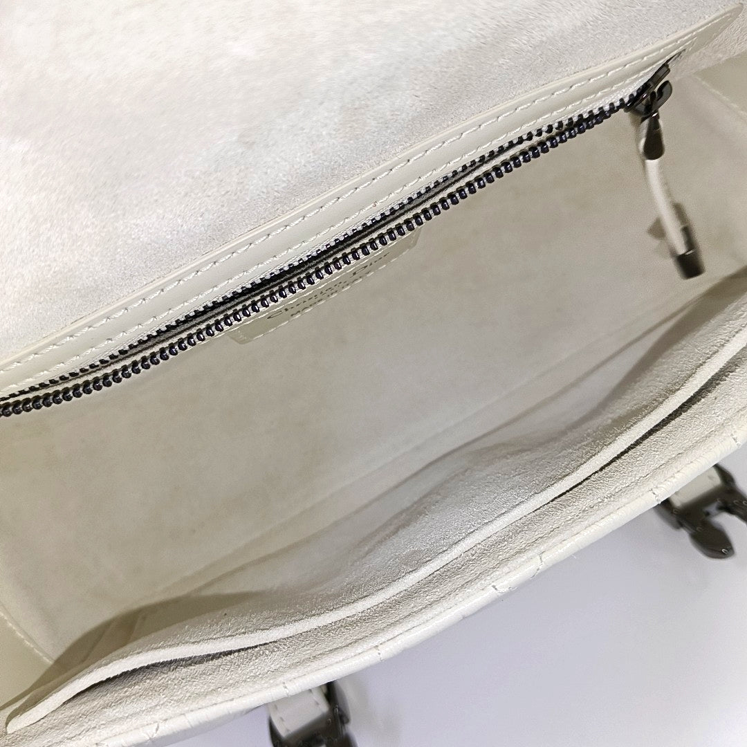 Diorcamp Small Cannage Calfskin White