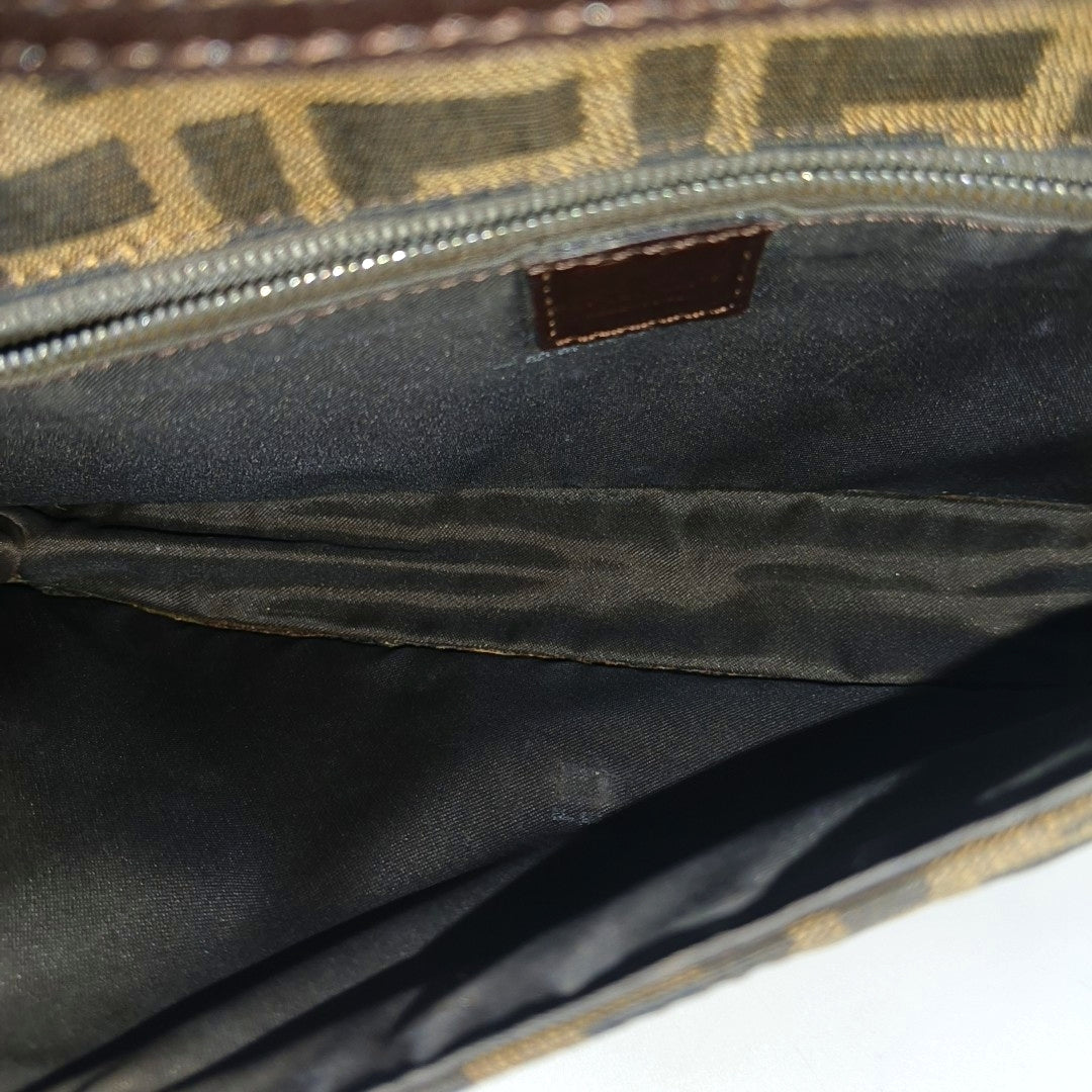Canvas Shoulder Bag Brown