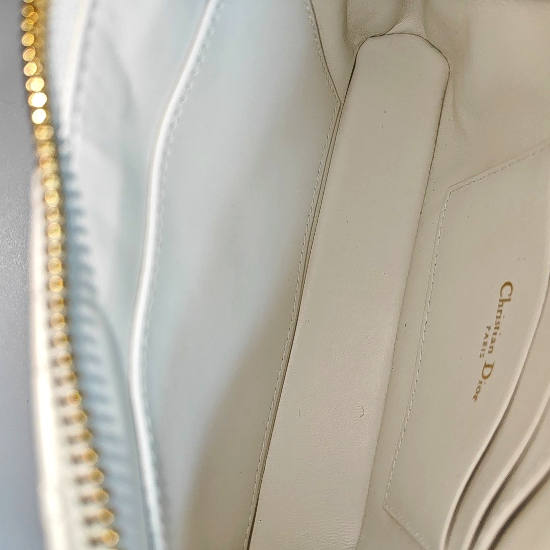 Cannage Calfskin Mini White