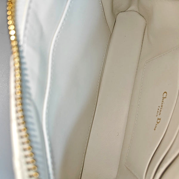 Cannage Calfskin Mini White