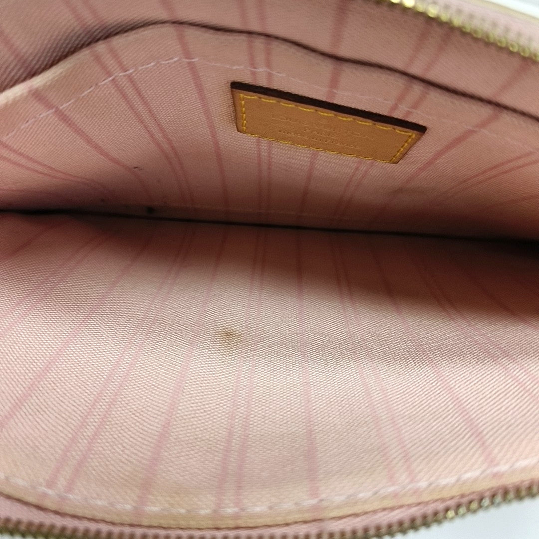 Damier Azur Coated Canvas Clutch White