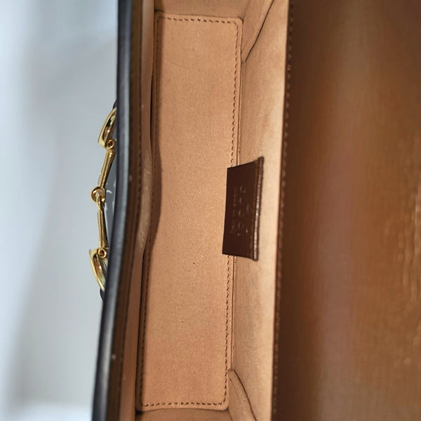 Horsebit 1955 Mini Monogram Coated Canvas Beige