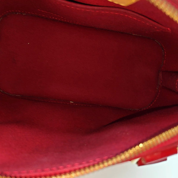 ALMA BB Monogram Patent Leather Red
