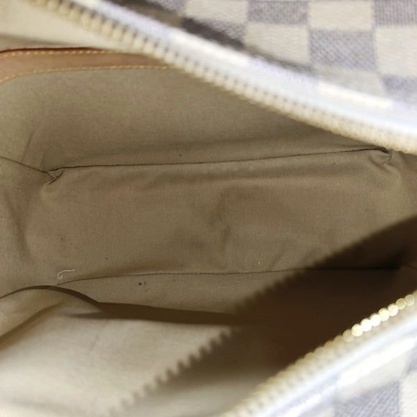 NAVIGLIO Damier Azur Coated Canvas White
