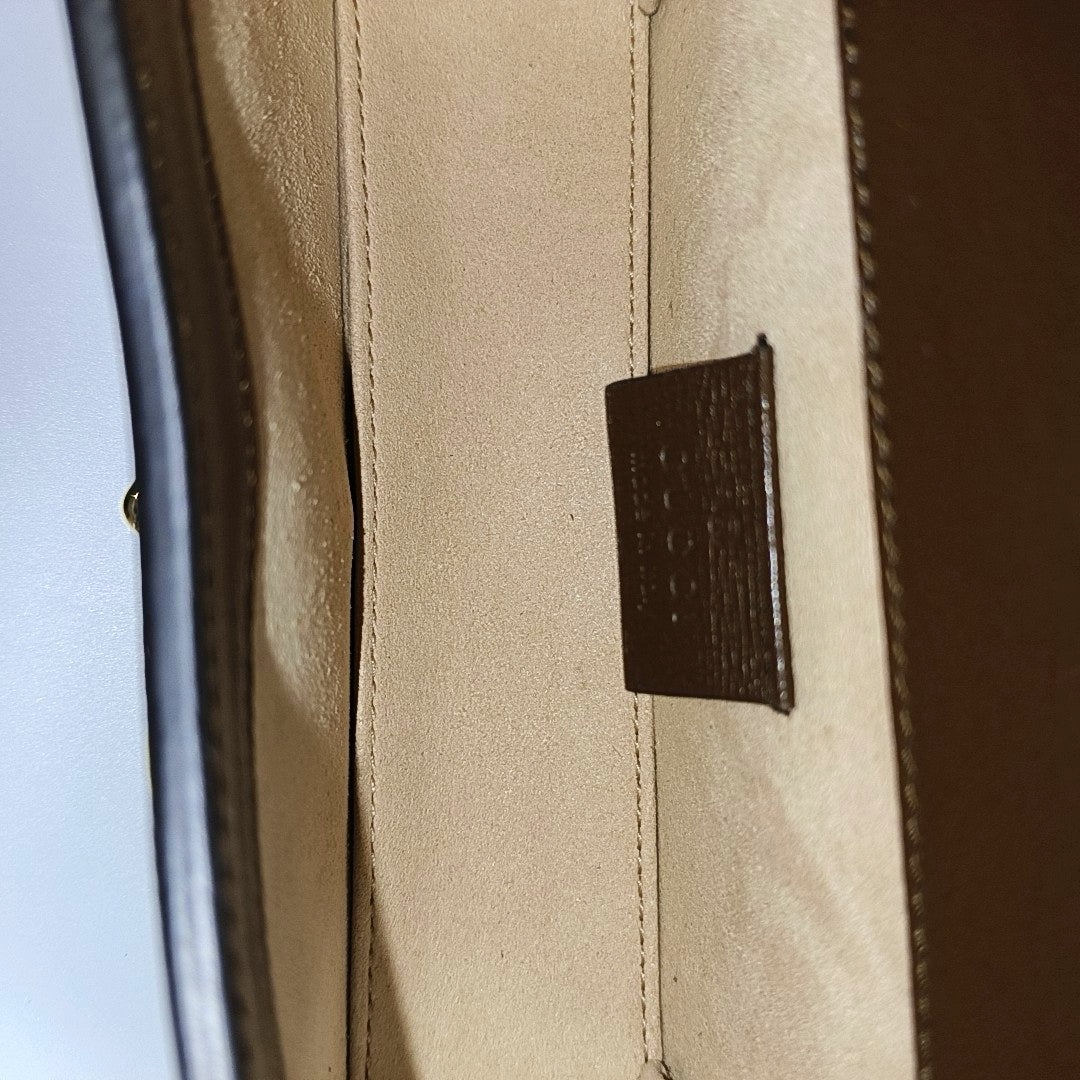 Horsebit 1955 Mini Monogram Coated Canvas Beige
