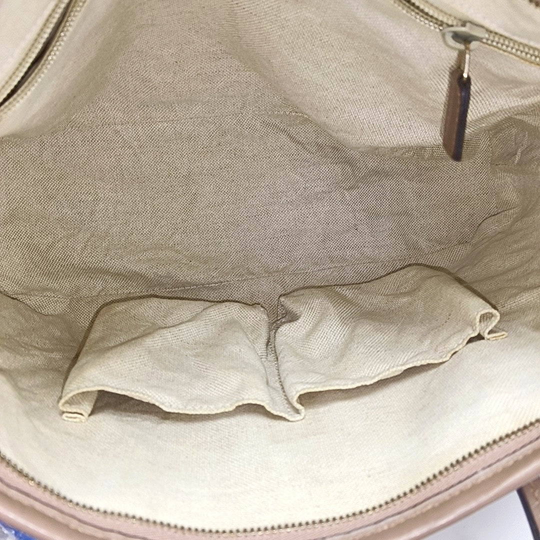 Monogram Coated Canvas Tote Bag Pink