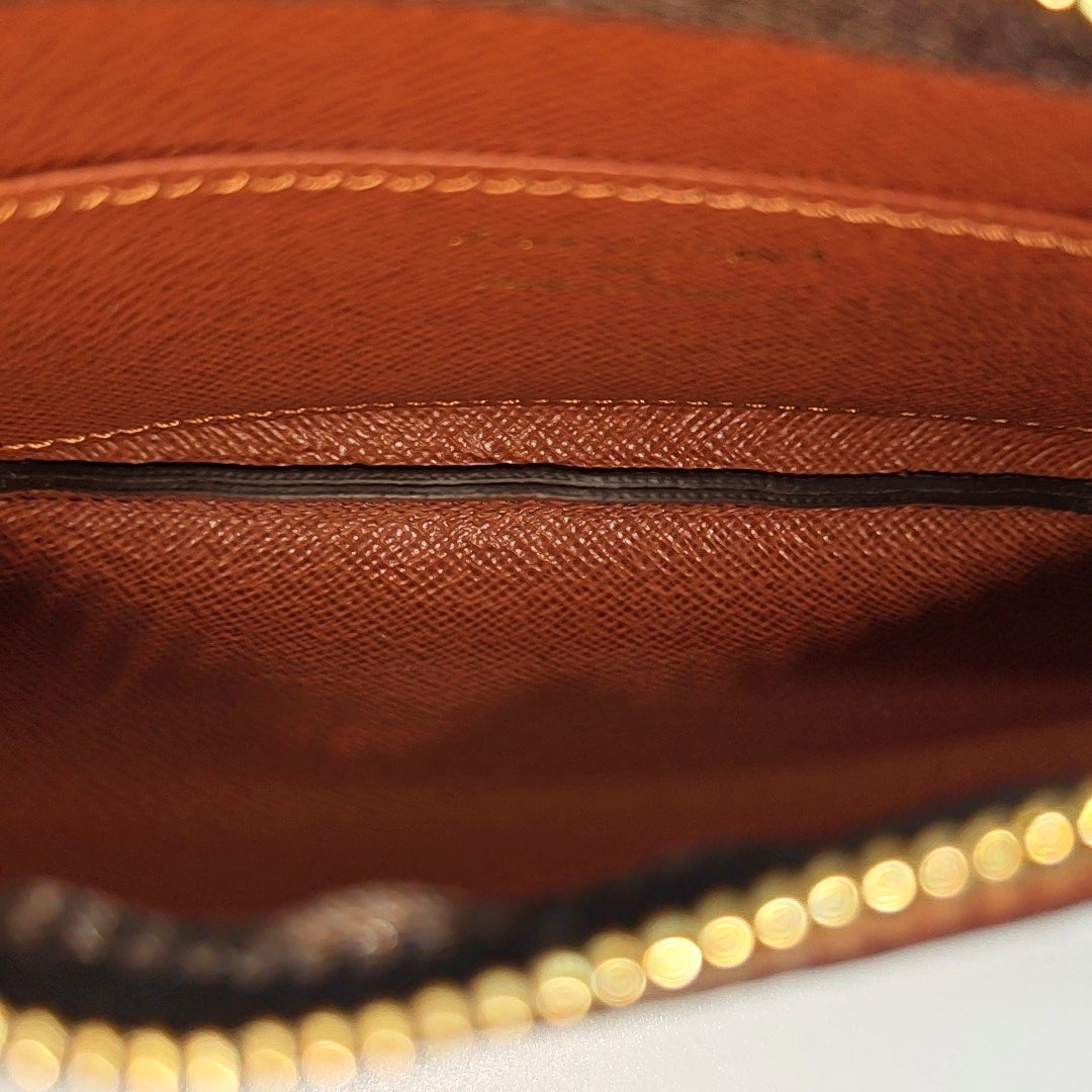 Monogram Coated Canvas Coin Purse Brown