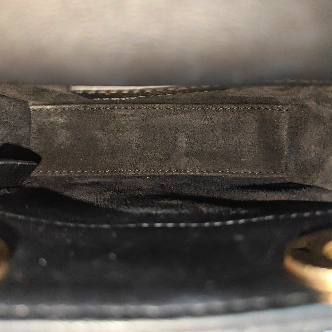 Authenticated pre-owned  Lady Dior Super Mini Quilted Lambskin Black - Tote Bag at Looply