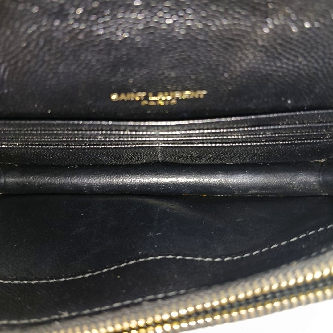 MONOGRAM WOC Chevron Calfskin Black