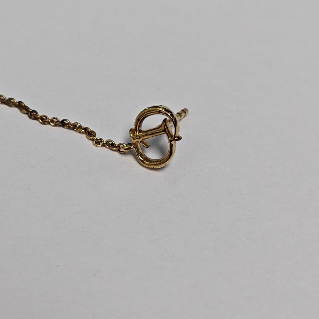 Pendientes Secret Cannage de metal dorado