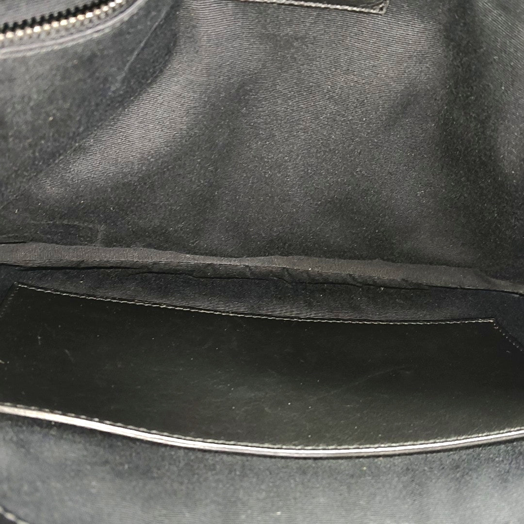 NIKI Large Chevron Calfskin Black