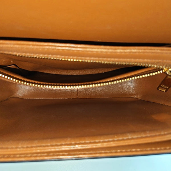 TRIOMPHE Small Coated Canvas Brown