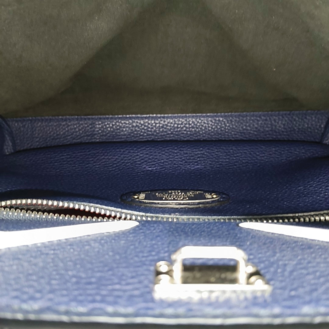Peekaboo Calfskin Blue