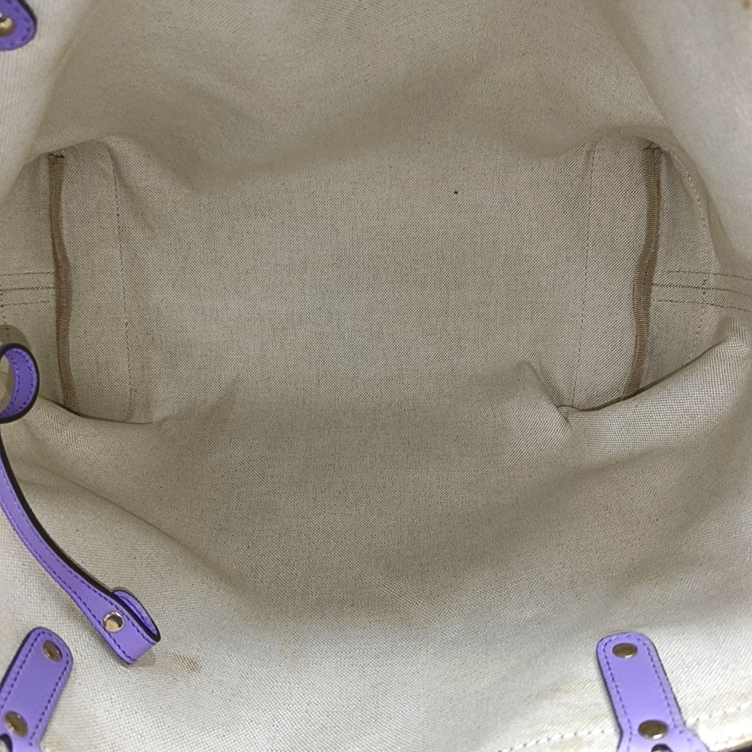 Monogram Canvas Tote Bag Brown