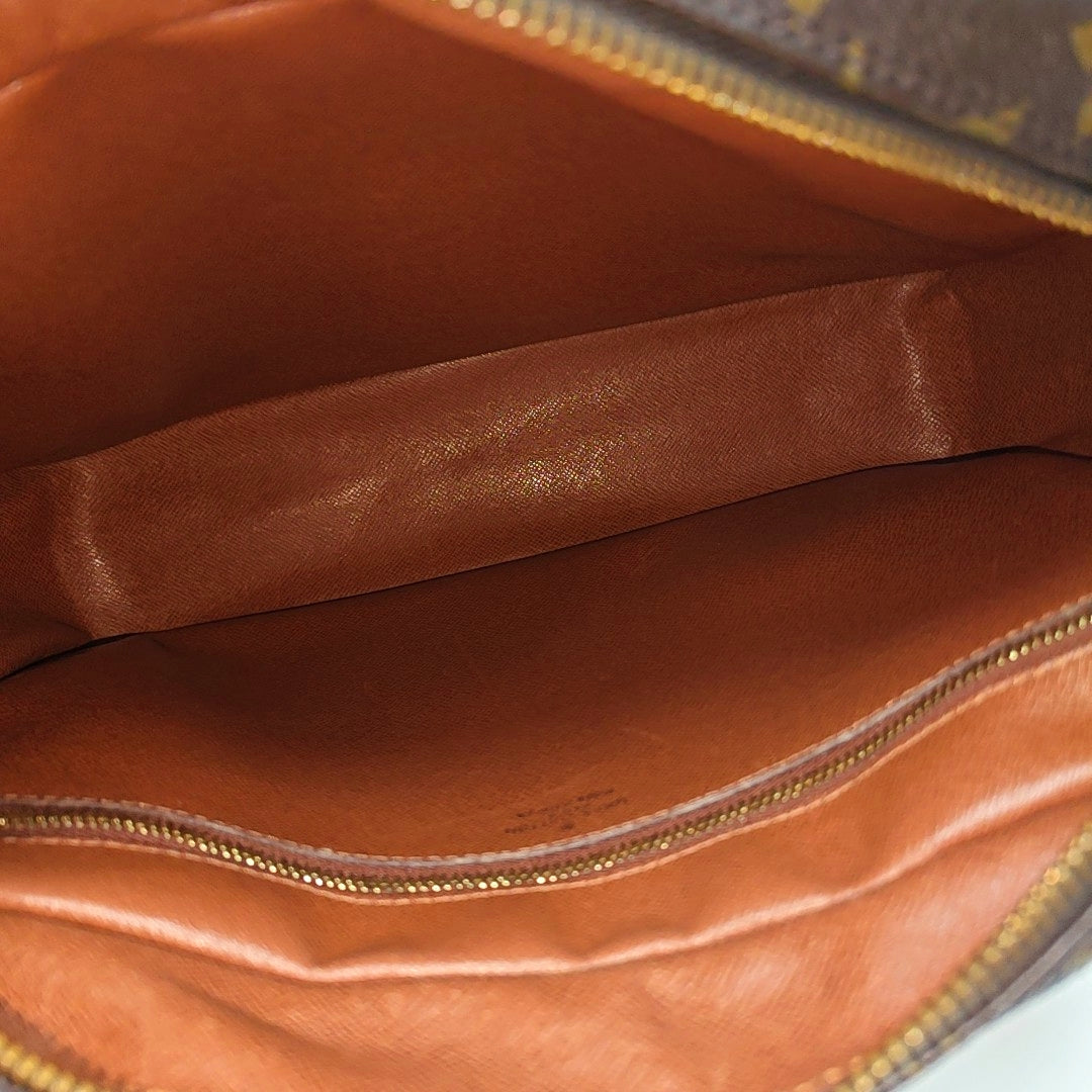 VINTAGE TROCADERO 30 Monogram Coated Canvas Brown