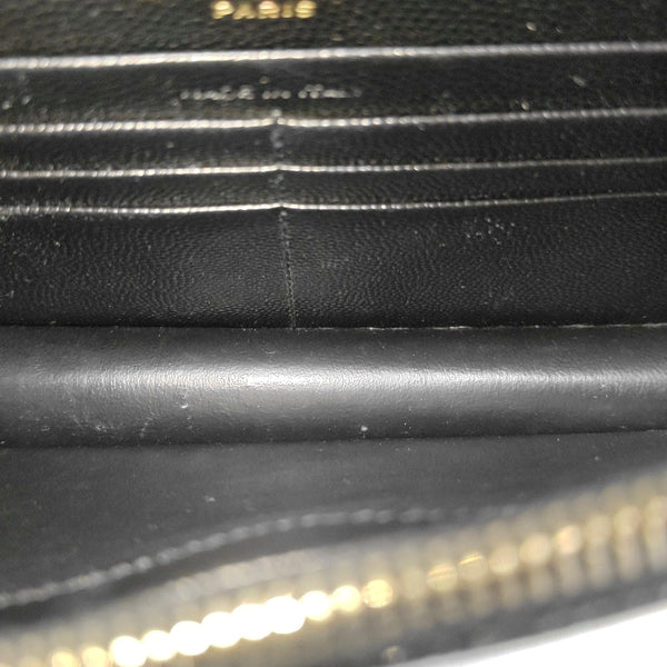 MONOGRAM Chevron Calfskin Black