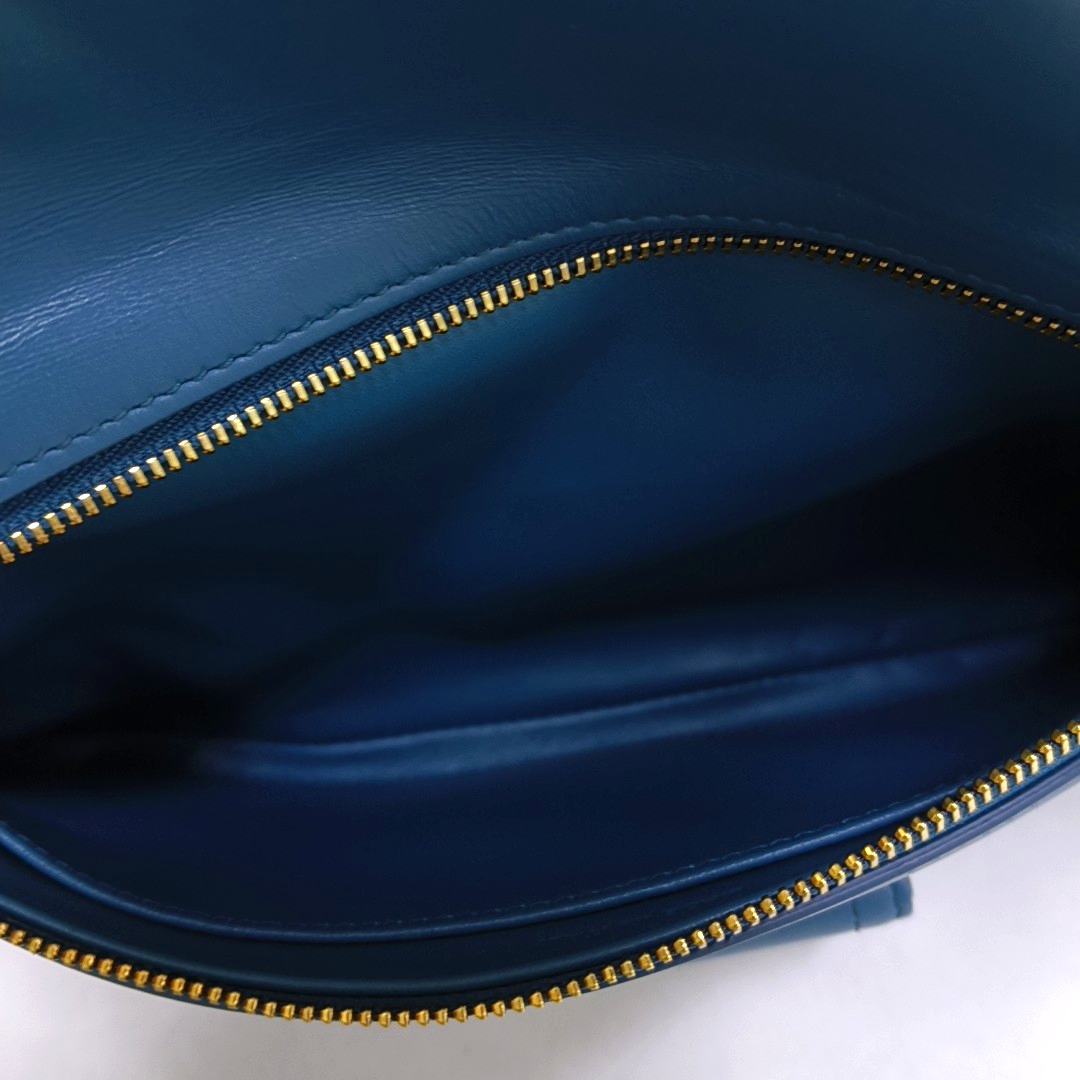 Diordouble Medium Calfskin Blue