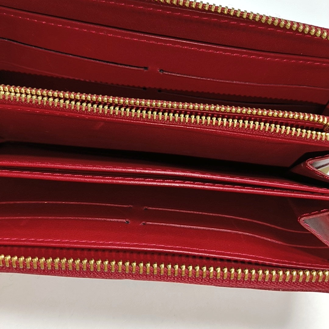 ZIPPY Patent Leather Red Wallet