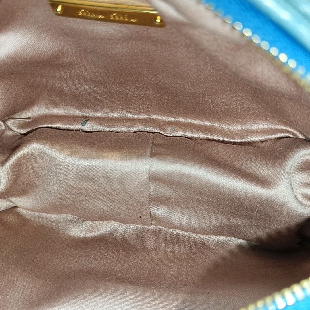 Calfskin Shoulder Bag Blue