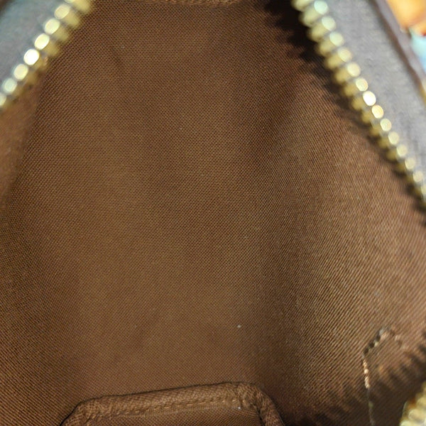 SPEEDY Nano Monogram Coated Canvas Brown