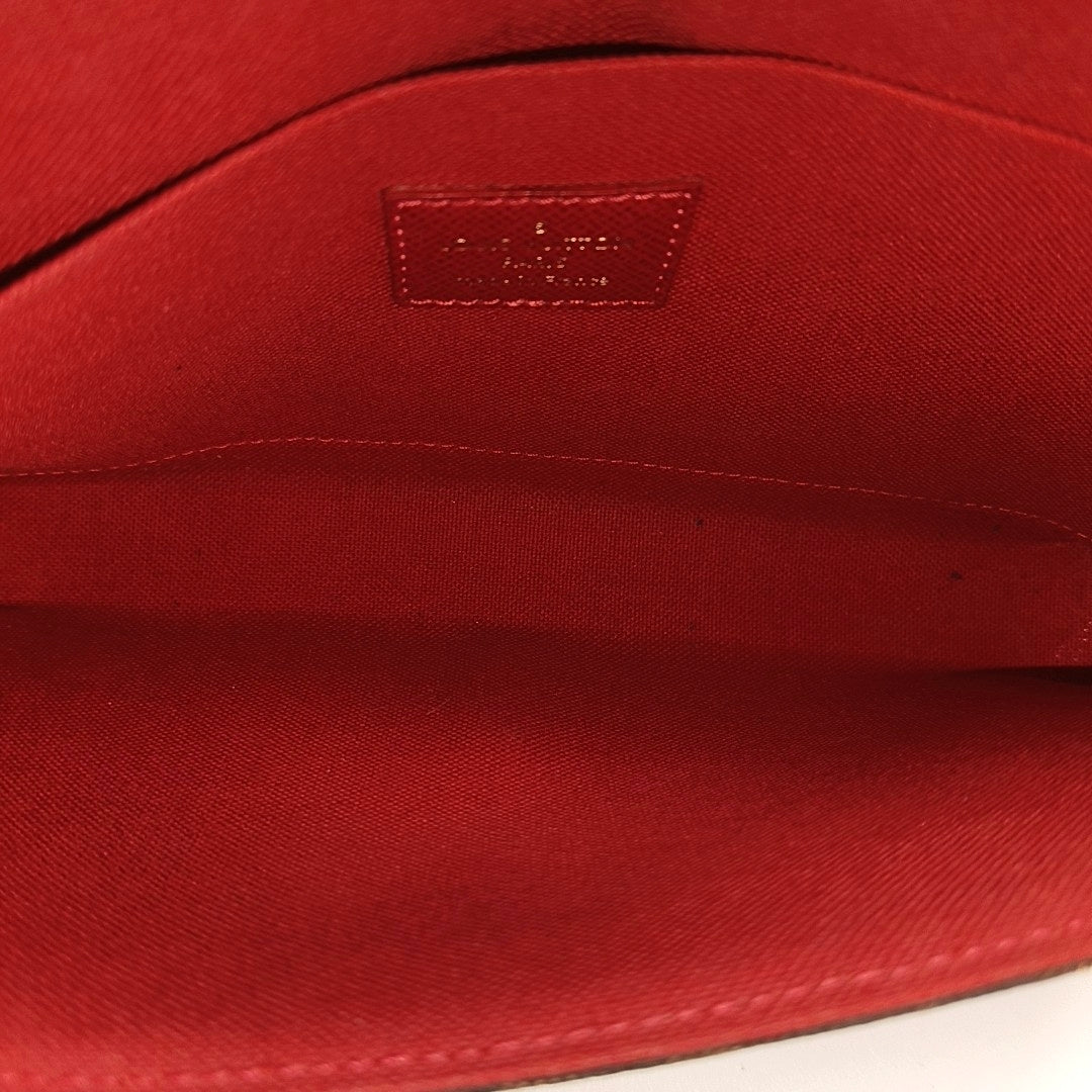 FÉLICIE Damier Ebene Coated Canvas Brown